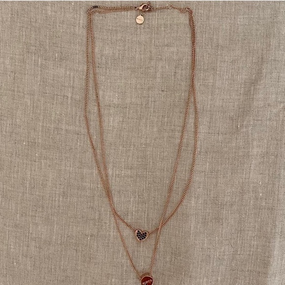 MIMCO rose gold reversible layered necklace - Picture 3 of 4